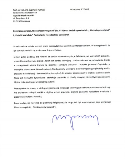 recenzja prof