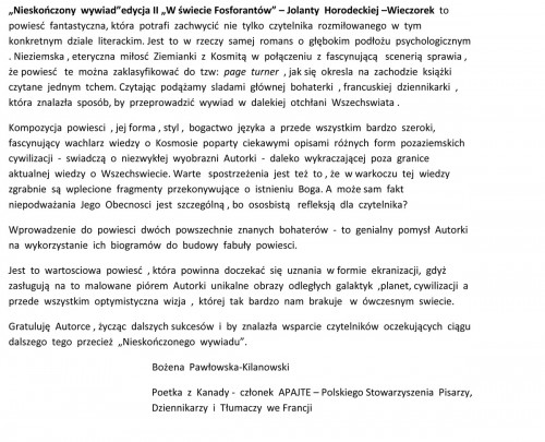 recenzja bozena pawlowska kielanowska 