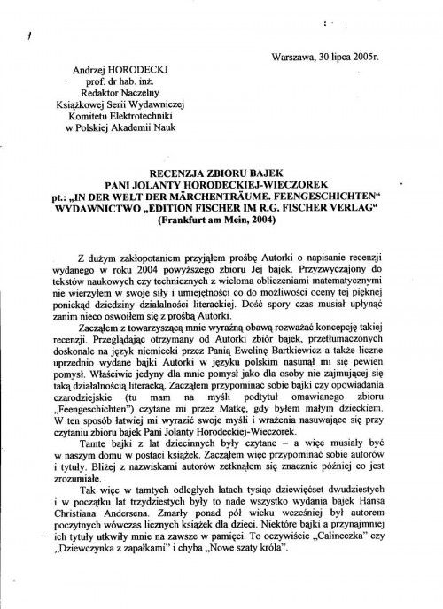 strona1 rec. prof. A. Horodeckiego
